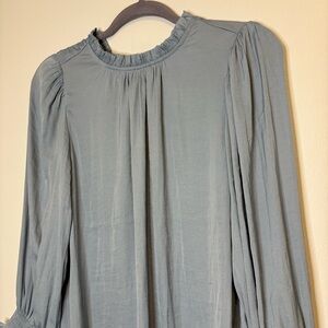 MADISON DE AMELIE women's Medium light blue silk blouse